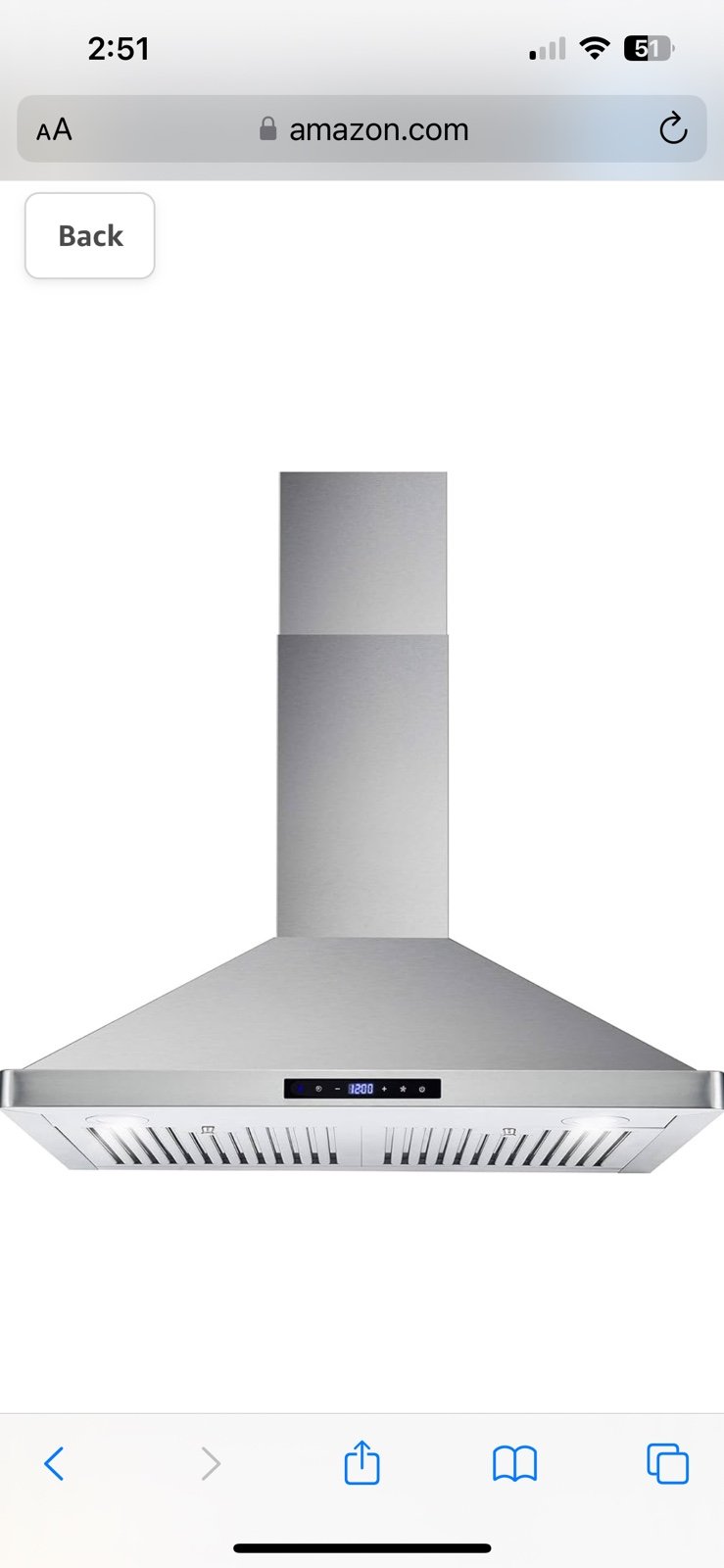 COSMO COS-63175S Wall Mount Range Hood with Ducted Convertible Ductless