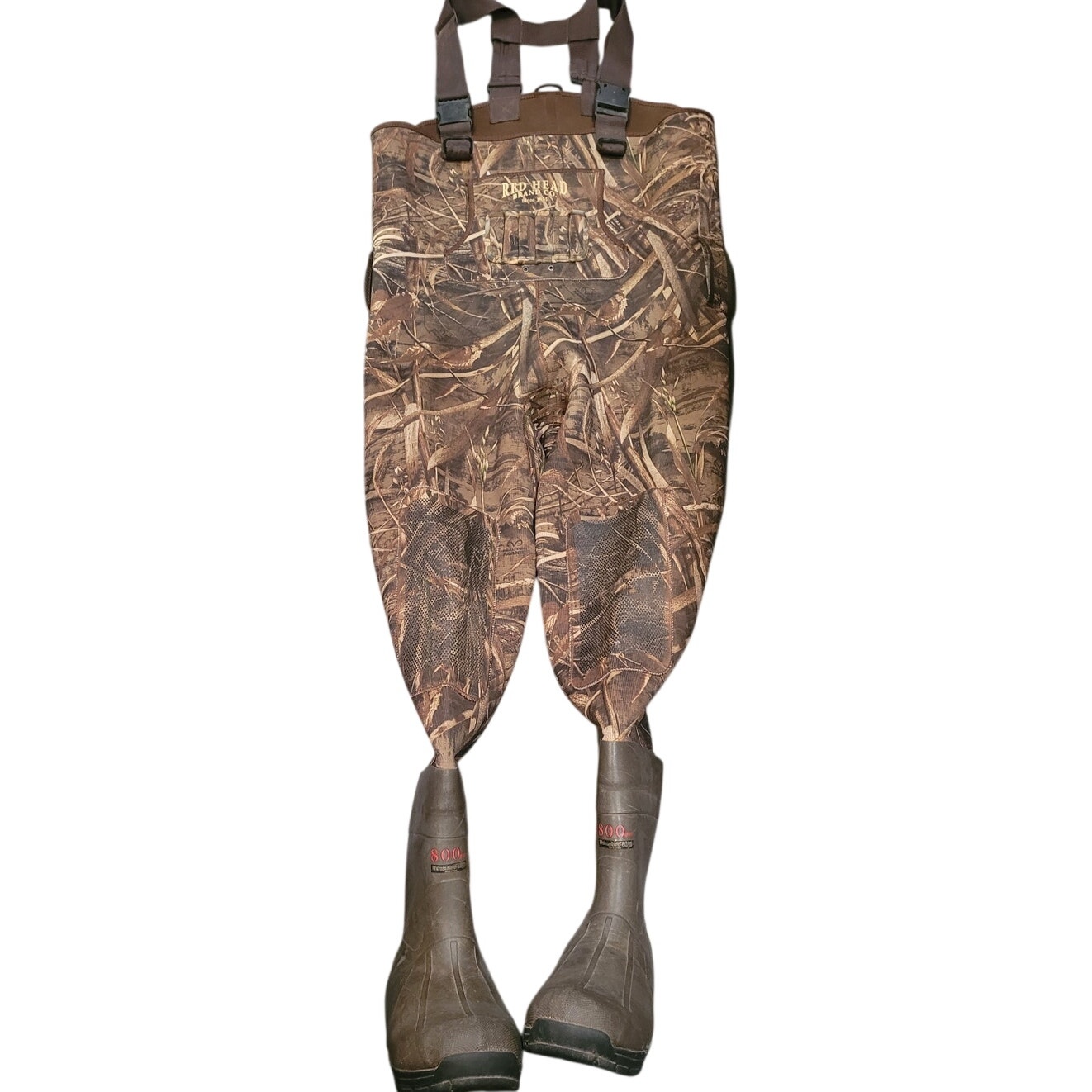 RedHead Bone Dry Waders Men’s Size 12 – Realtree Max-5 Camo Waterproof EUC