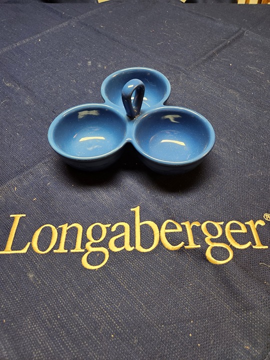 Longaberger Cornflower Server, 3 Part 9 x9 x5