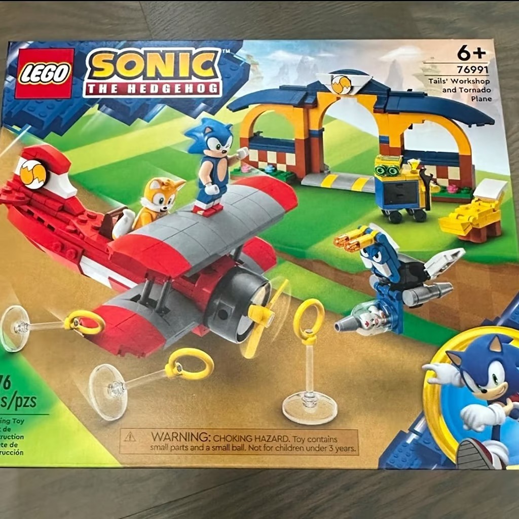 Sonic the Hedgehog Lego Set Tails Workshop 76991 New sealed NIB