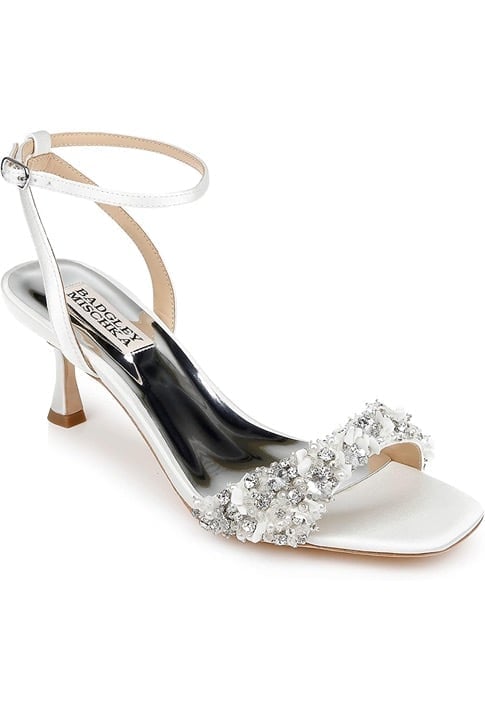 BADGLEY MISCHKA Telissa Kitten Heel Sandal 8.5W Original price 215