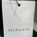 Allsaints Baseball Cap Men Black Embroidery Logo Spellout Adjustable Strap NEW