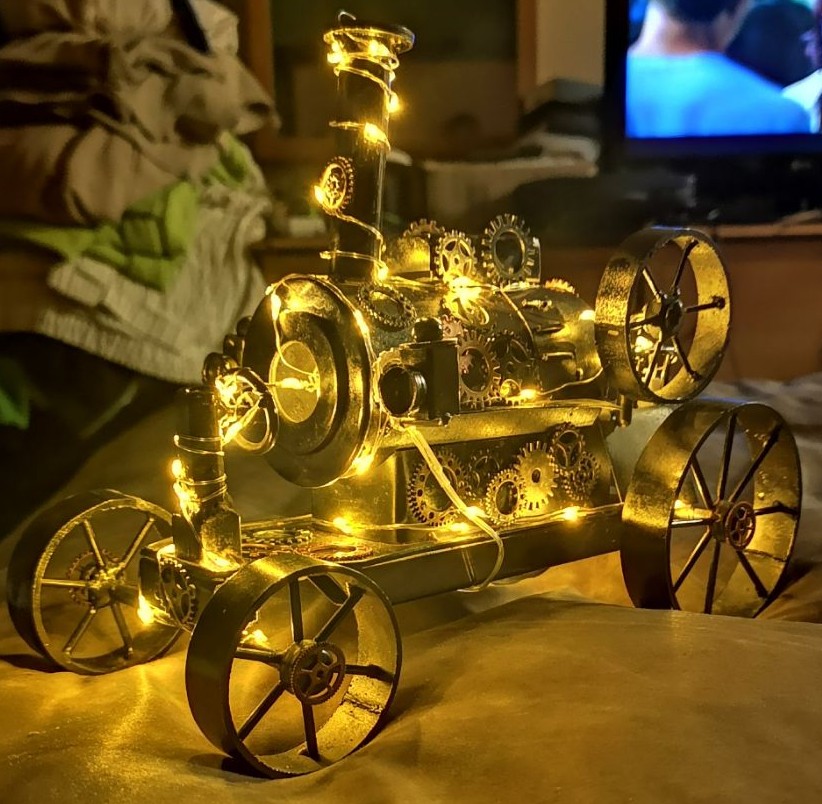 Vintage Steampunk stainless steel train