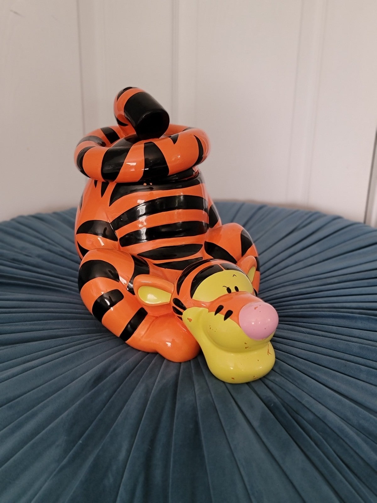 Rare vintage Disney cookie jar crouching Tigger