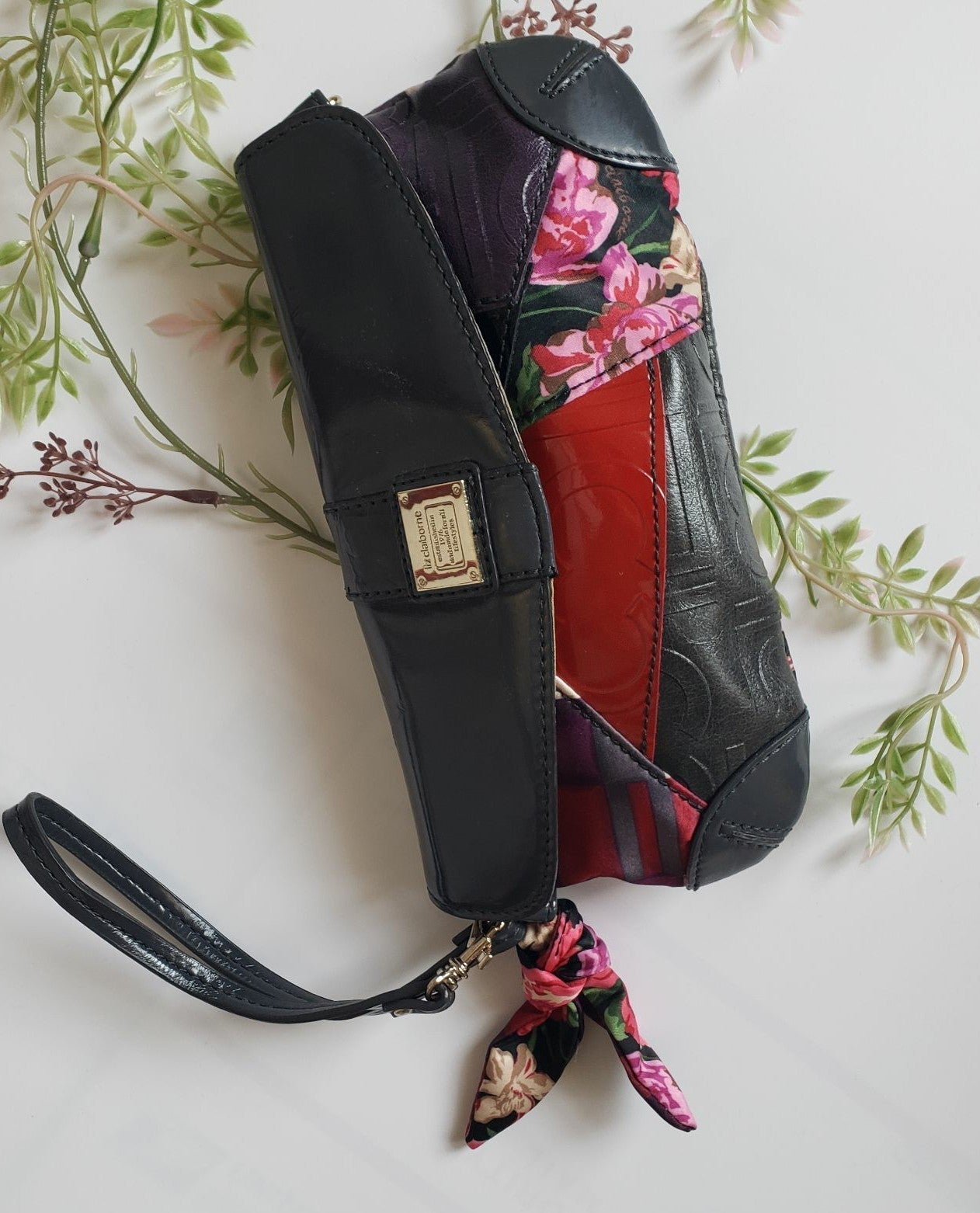 Liz Claiborne Patchwork Wristlet Wallet