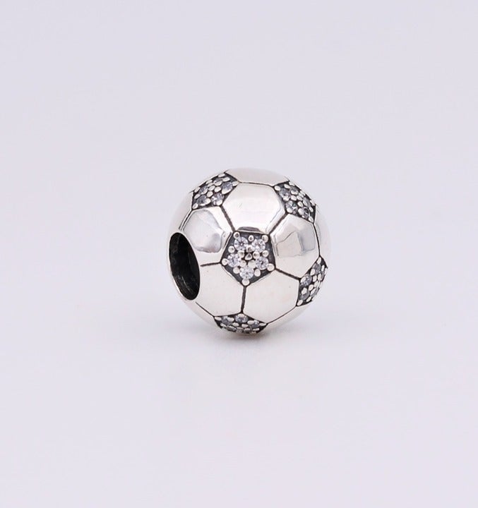 New PANDORA Sparkling Soccer Ball Football Charm