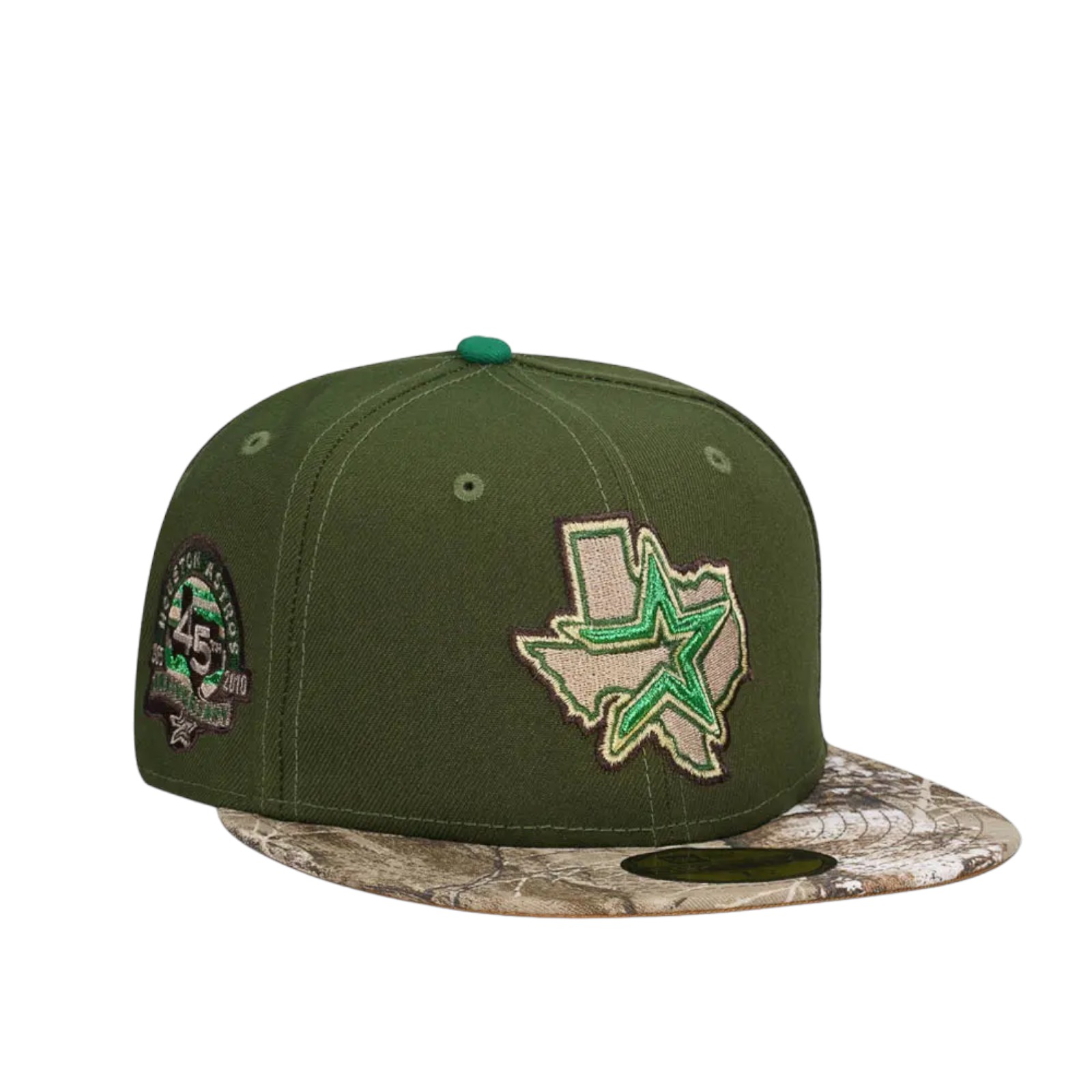 Houston Astros New Era 59FIFTY MLB 45th Anniversary Camo Fitted Cap Size 7 5/8