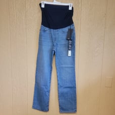 Mavi Clare Womens Paternity Jeans Lt Brushed Supersoft Straight Leg 26/28