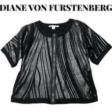 Stunning NWOT Pristine Diane Von Furstenberg Sweater Coat, M