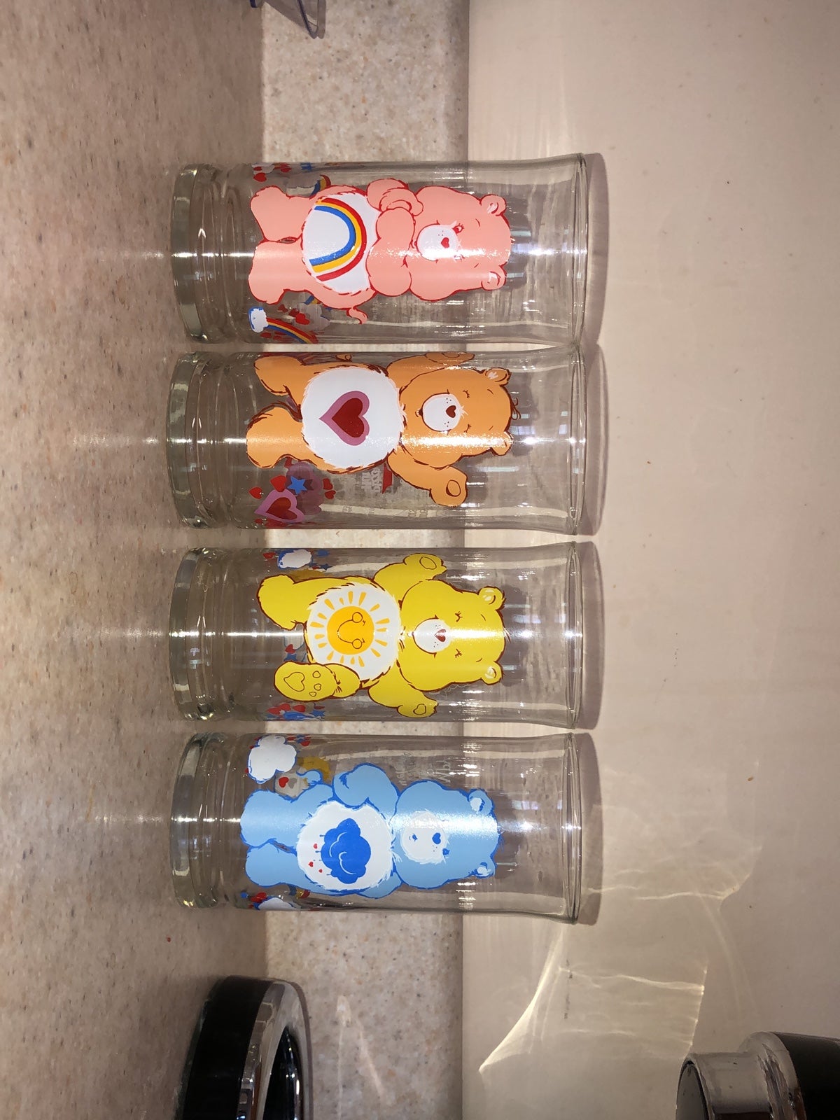 1983 Limited Edition Care Bear Glass Set