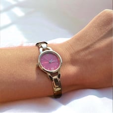 Vintage Rare Quartz Watch Pink Face Limited Edition