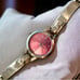 Vintage Rare Quartz Watch Pink Face Limited Edition
