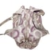 Coach Maggie FF19844 Purple and Cream Sateen Shoulder Bag