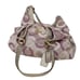 Coach Maggie FF19844 Purple and Cream Sateen Shoulder Bag