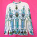 1960s vintage mod boho turtleneck sweater top size medium 6 8