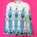 1960s vintage mod boho turtleneck sweater top size medium 6 8