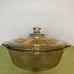 Fire-King Gold Speckled 2qt Casserole with Lid