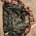 Kensie size M plaid print coat lined belted double breasted peacoat