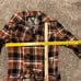 Kensie size M plaid print coat lined belted double breasted peacoat