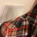 Kensie size M plaid print coat lined belted double breasted peacoat