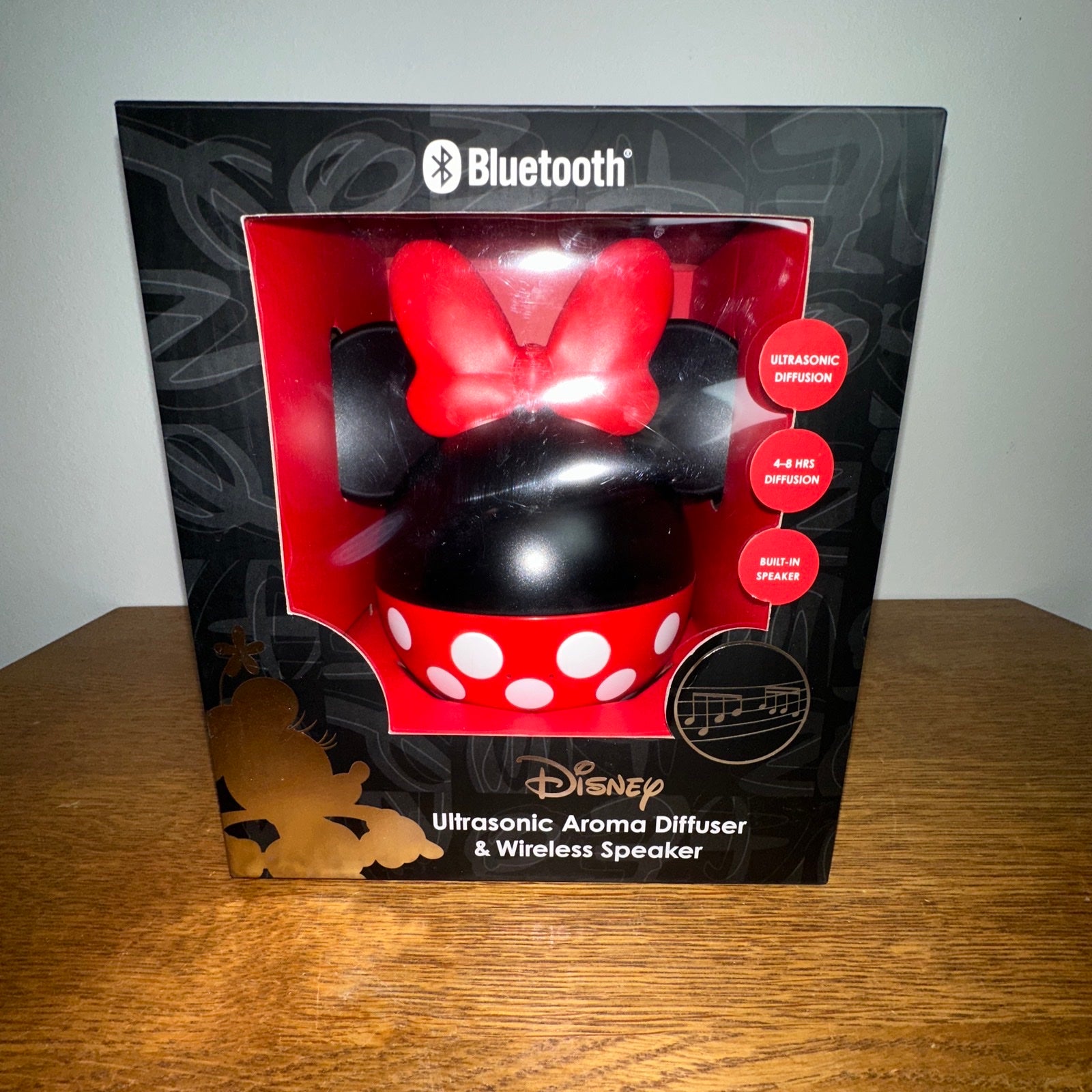 Disney Ultrasonic Aroma Diffuser & Wireless Speaker, Bluetooth (Brand New)