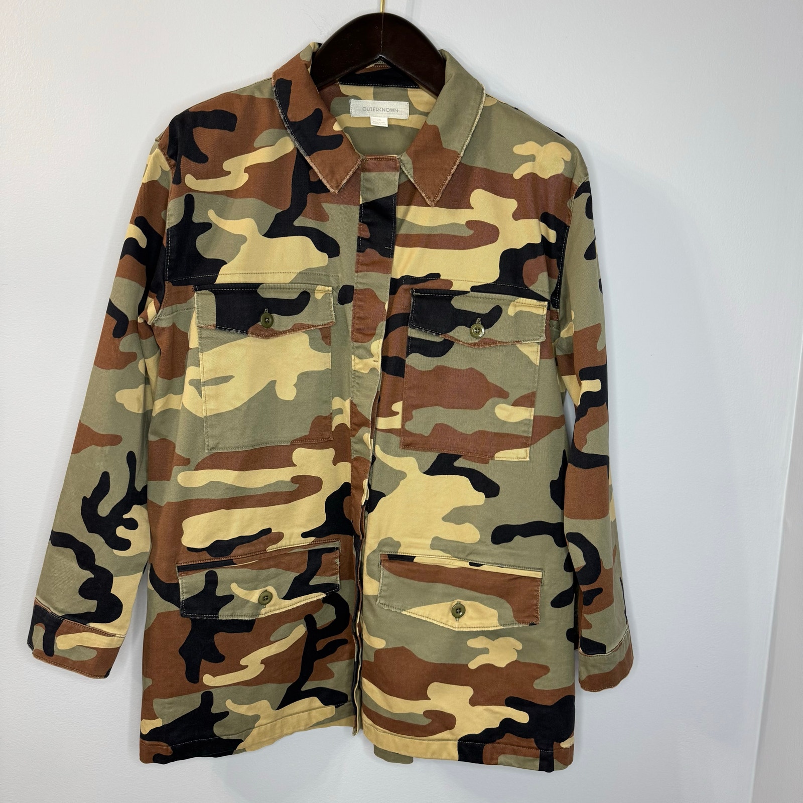 Outerknown Jacket Camo Duck Hunting Military Shacket Utility Relax Fit L