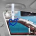 BRAND NEW 2PCS ARROW LOVE HEART BLUE JDM TSURIKAWA RING WHITE Handle Strap Drift