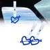 BRAND NEW 2PCS ARROW LOVE HEART BLUE JDM TSURIKAWA RING WHITE Handle Strap Drift