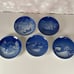 COPENHAGEN PORCELAIN Set of 5 Plates