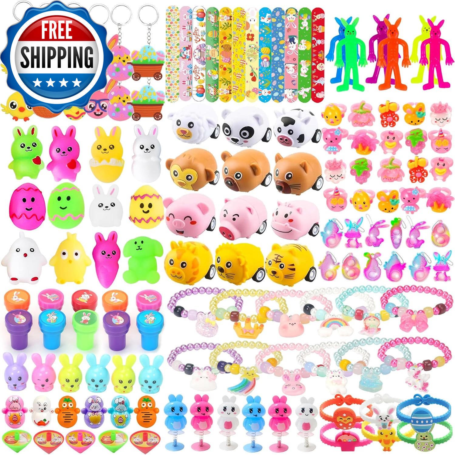 312Pcs Easter Egg Fillers & Basket Stuffers for Fun Egg Hunts & Gifts