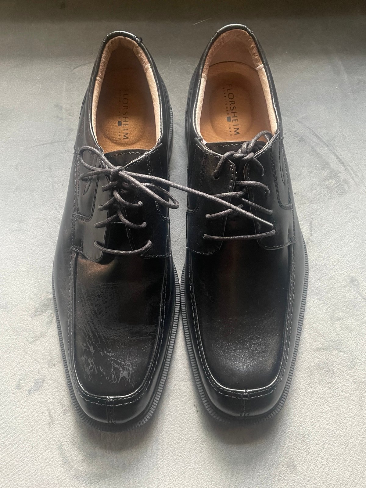 Men's Florsheim Dress Shoes Size 10D Black Leather