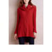 Moth Anthropologie Rust Cable Knit Button Cowl Neck Pullover Sweater Size medium