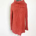 Moth Anthropologie Rust Cable Knit Button Cowl Neck Pullover Sweater Size medium