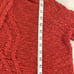 Moth Anthropologie Rust Cable Knit Button Cowl Neck Pullover Sweater Size medium