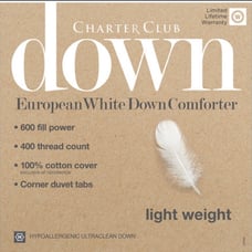 Charter Club down comforter lightweigh queen