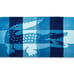 (2) NWT Lacoste Gorgeous Blue Ombre Blocks Logo 100% Cotton 72”x36” Beach Towels