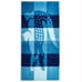 (2) NWT Lacoste Gorgeous Blue Ombre Blocks Logo 100% Cotton 72”x36” Beach Towels