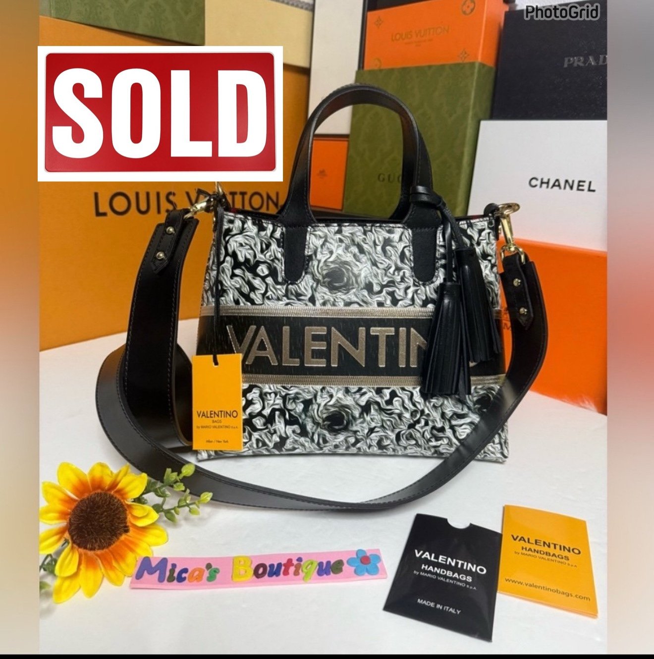 NWT!$1095 VALENTINO by Mario Valentino Rossete Baroque  Bag VA3465 *2 WAY*