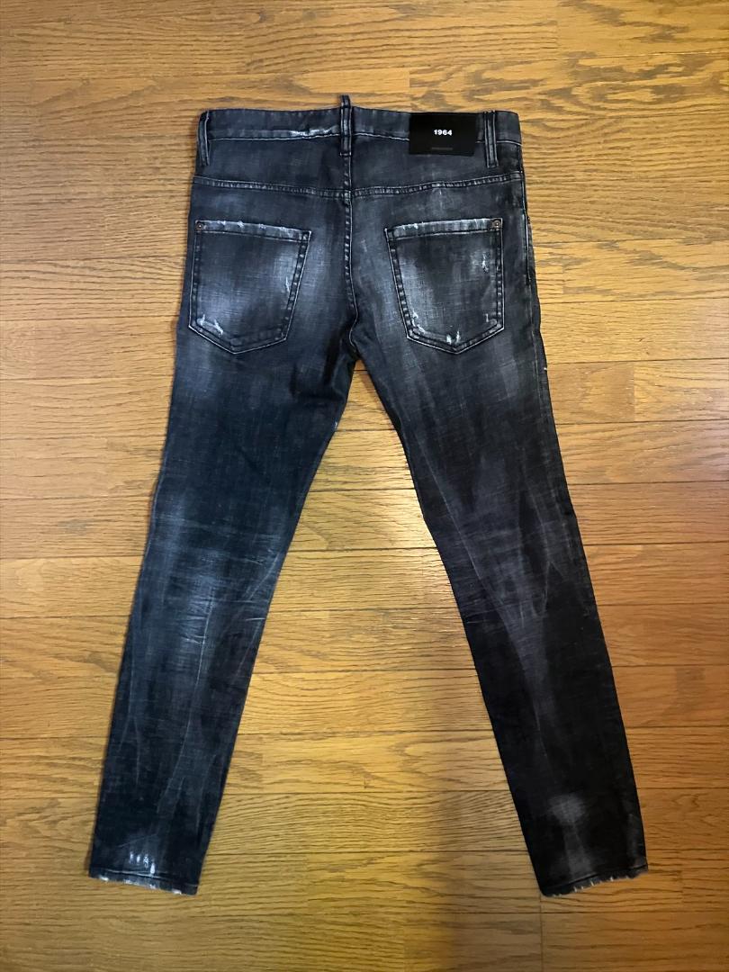 DSQUARED2 ディースクエアード S74LB1296 BLACK WASH SKATER