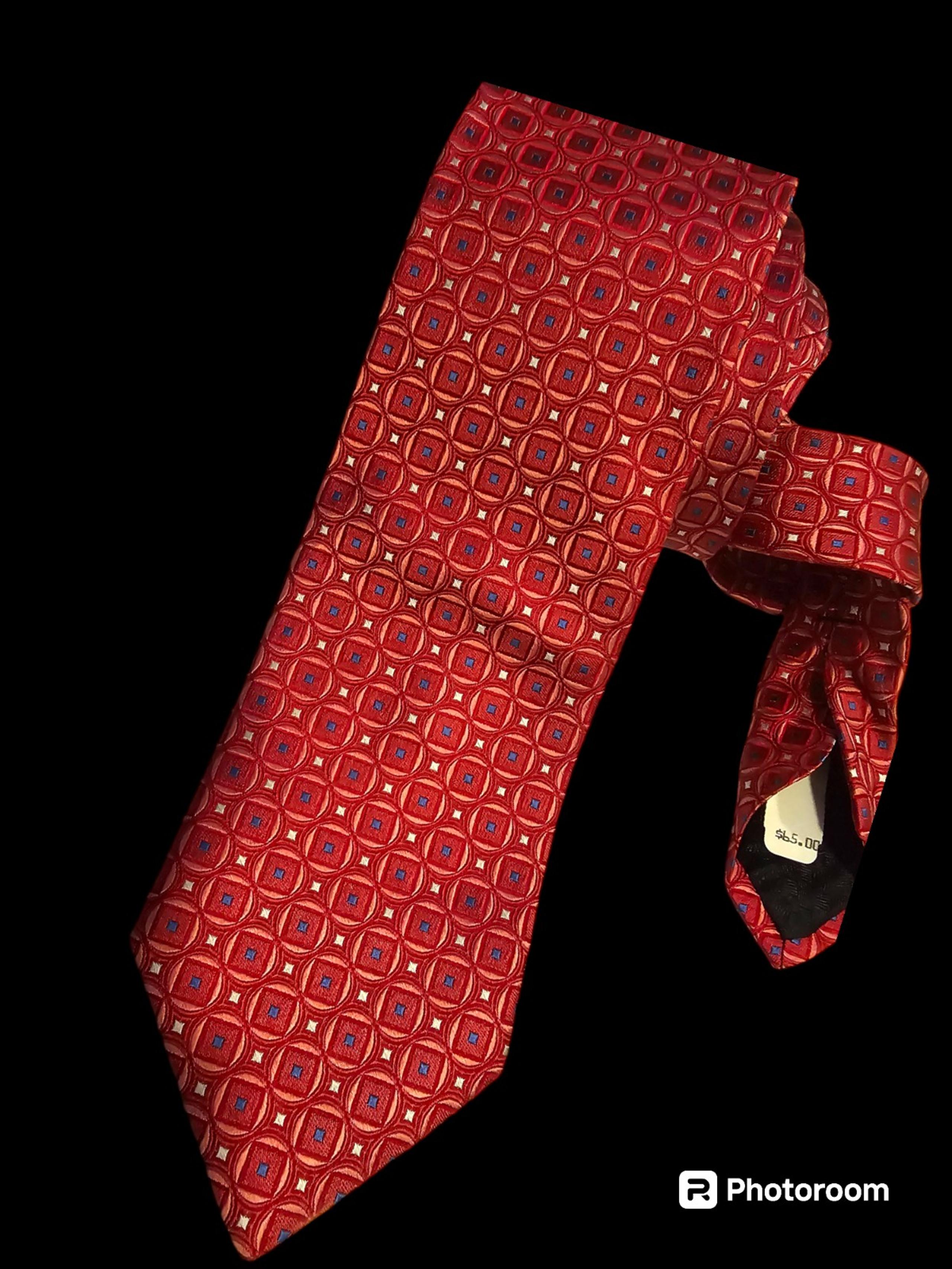 HART SCHAFFNER MARX USA WOVEN SILK NECKTIE, NWT $65
