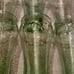 Coca-Cola Coke Glasses (6) 12 OZ Green Crinkly Look GLASS 6 tall Free Ship