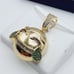 14K Gold Plated Cubic Zircon Pendant, INUS1BR213