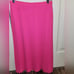 J Crew pleated midi skirt in neon Flamingo size 2