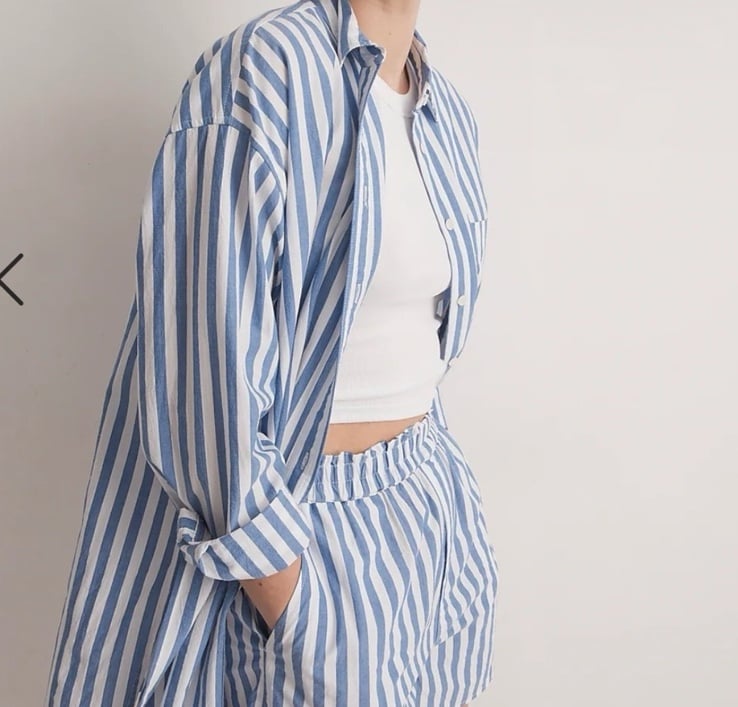 Madewell Signature Poplin Oversized Shirt