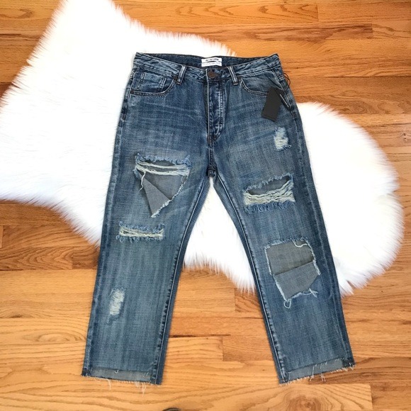 ONE TEASPOON Blue Suede Destroyed Hoolig