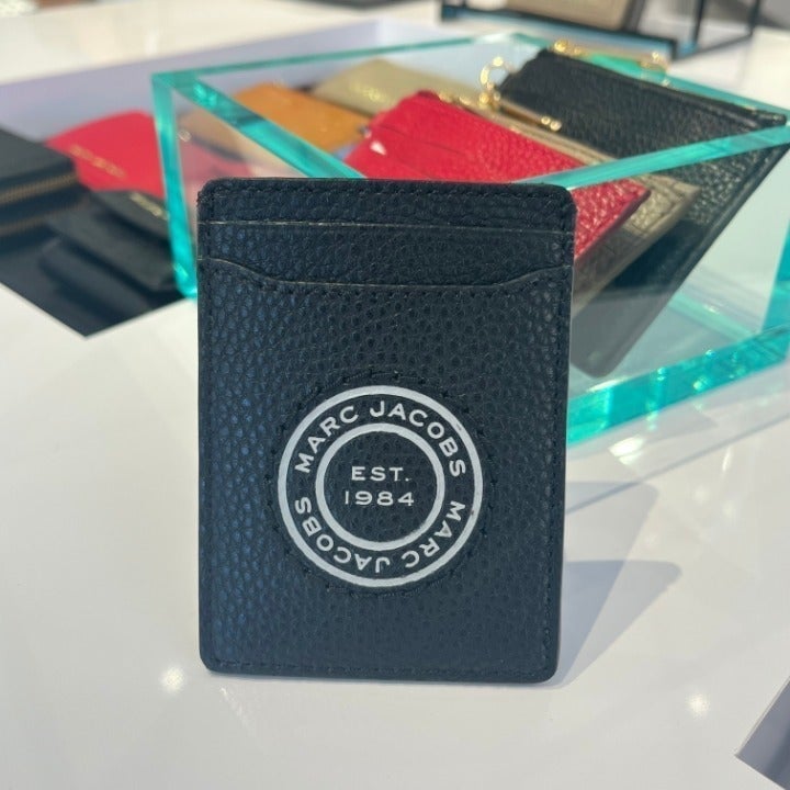 MARC JACOBS CARD CASE PASS CASE REGULAR INSERT MEN'S LEATHER LEATHER MONEY CLIP