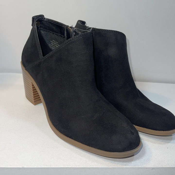 Style & Co Women's Black Felaa Asymmetrical Ankle Booties Shoe Size 5