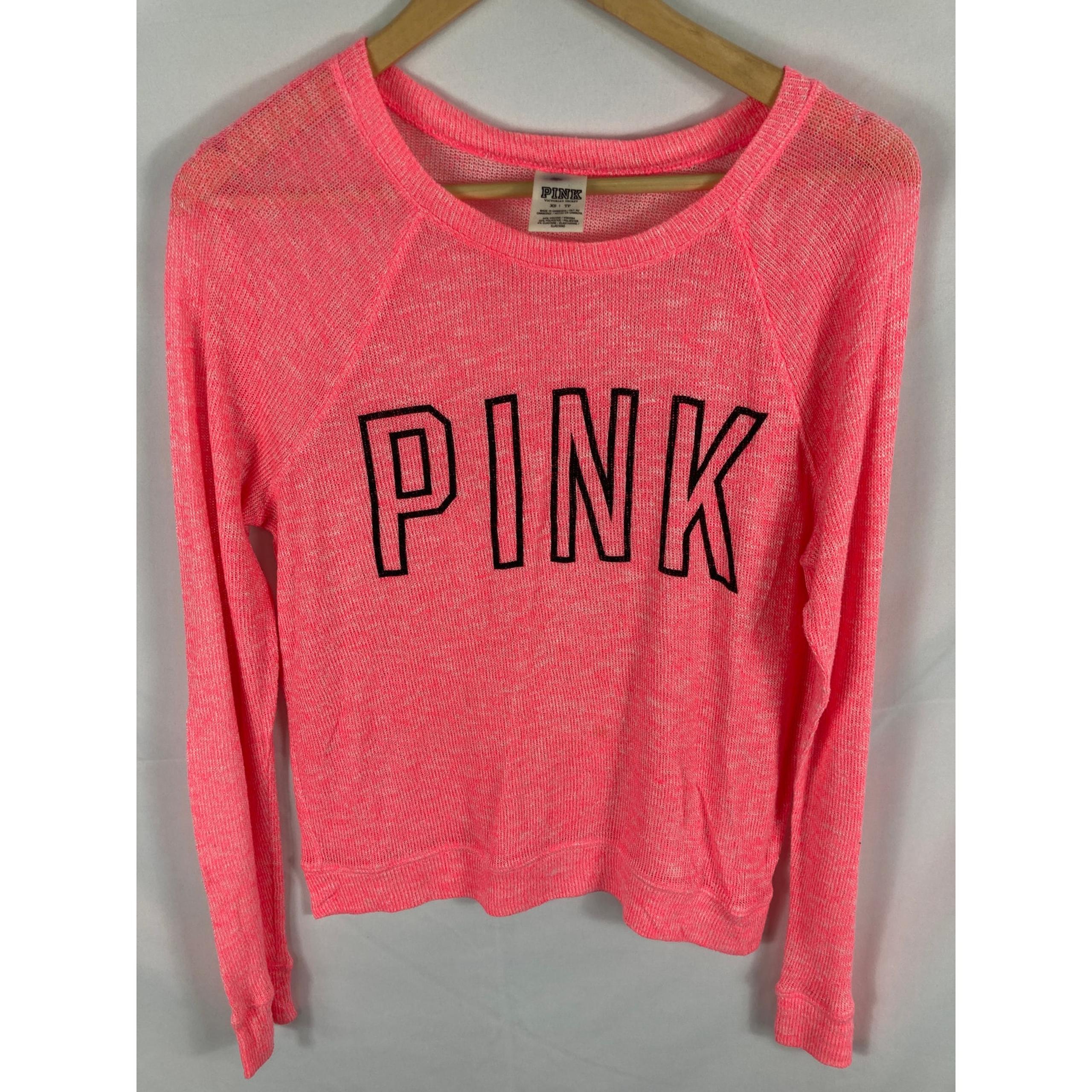 VS Pink Lightweight Knit Pullover Size XS