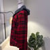 AMERICAN EAGLE OUTFITTERS Custom Red & Black Plaid Disney Hooded Flannel-Size XL