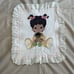 Crib Coverlet/Wall Hanging Precious Moments African American Girl Cross Stitch